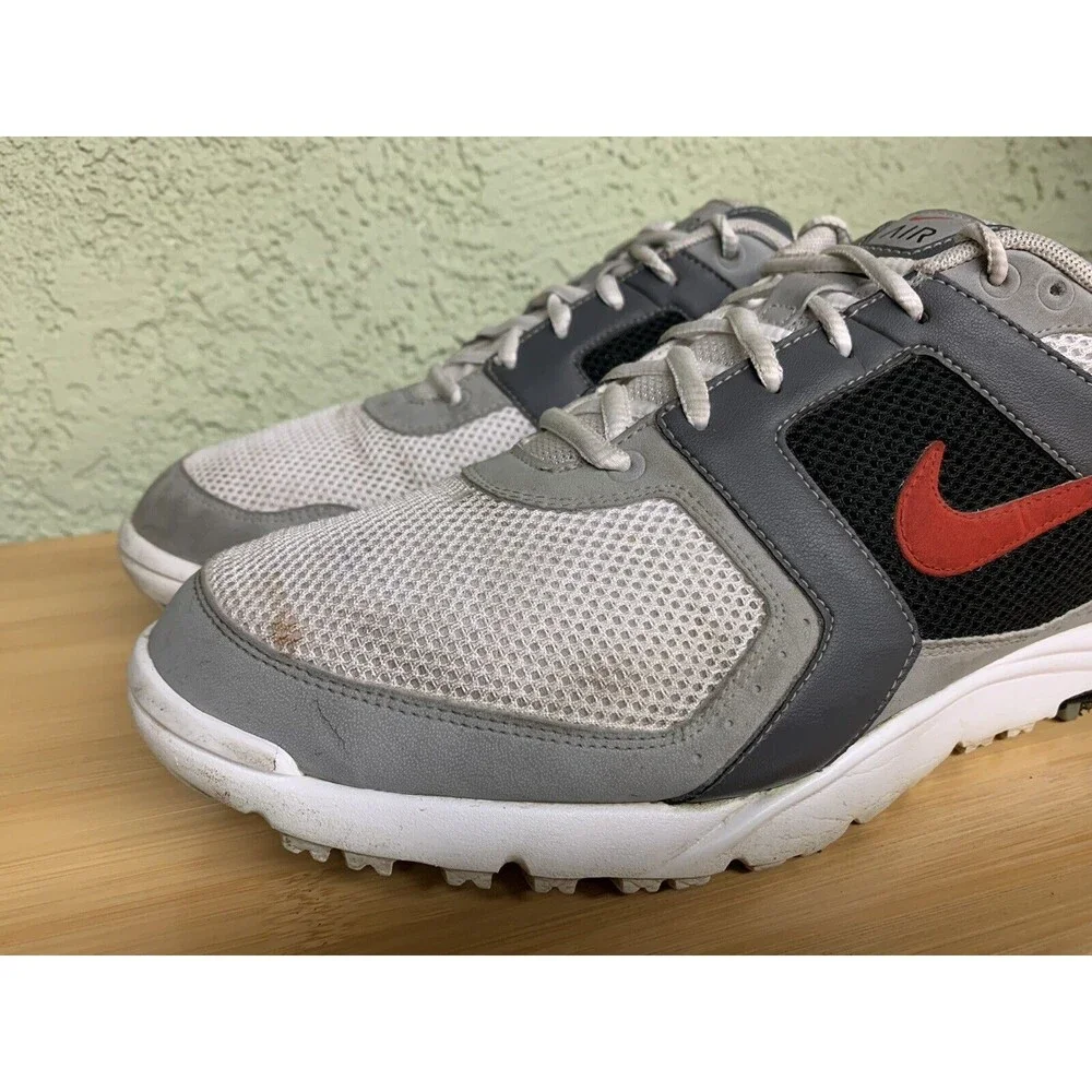 Nike Air Range WP Golf Shoes Size Men's 11.5‎ White Grey Red 418541-161